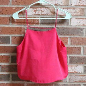 Forever 21 Hot Pink Satin Strappy Camisole